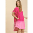 Umgee Pink T-Shirt Dress