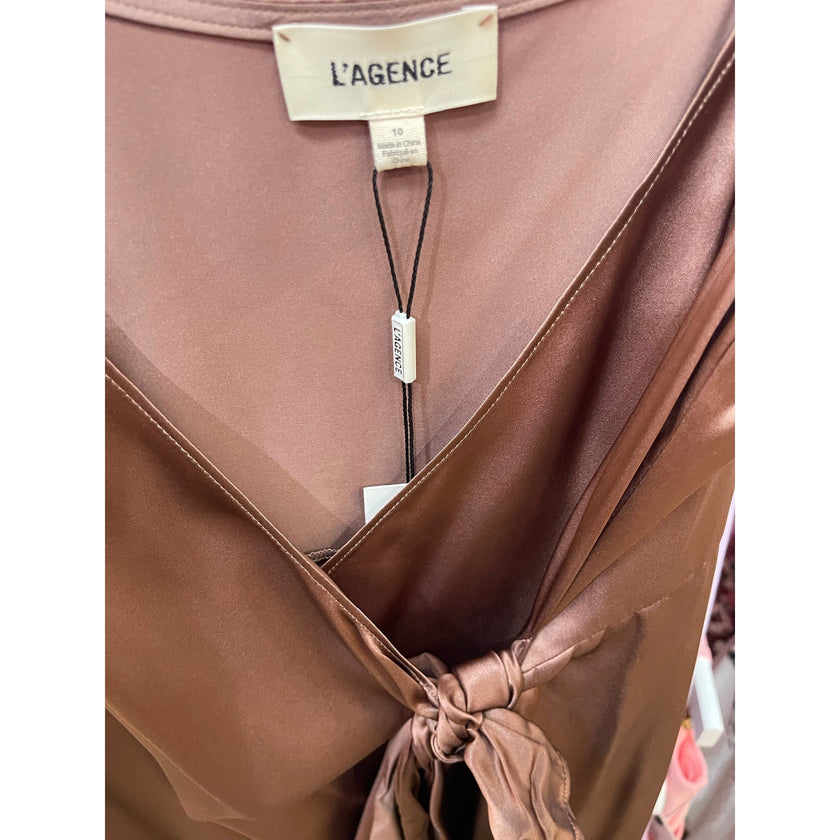L'AGENCE Amilia Cami Wrap Dress, NWT, Size 10