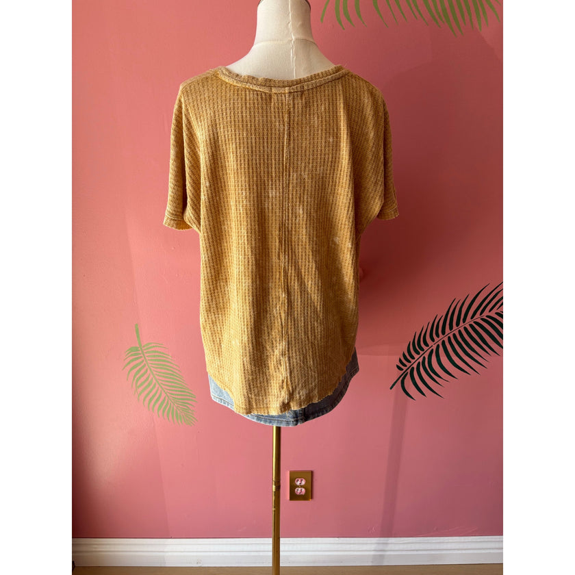 Nu Vintage Waffle Tee, NWOT Size Small