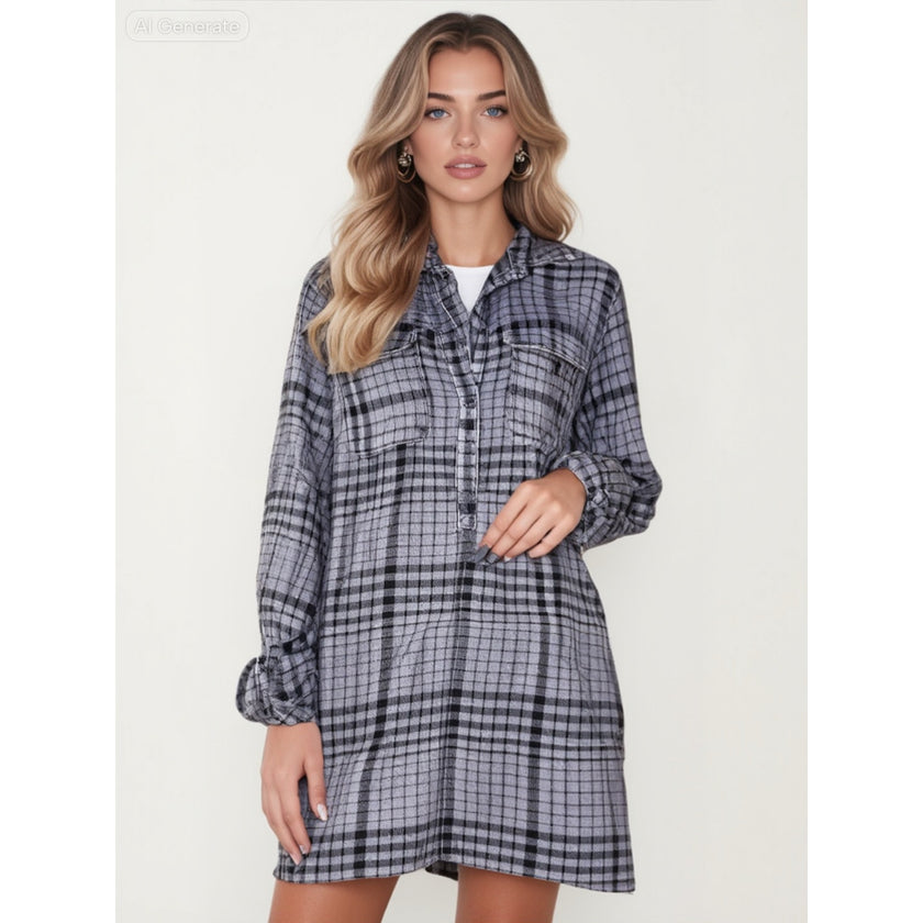 The Nu Vintage, Plaid Tunic Dress, NWOT, Size Small
