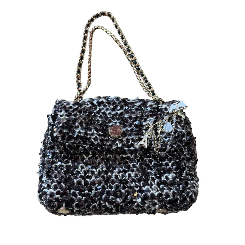 Minime Paris Sequin Tweed XS Sac