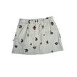 MakeMake Organics, Corduroy Floral Skirt, Cream 2T