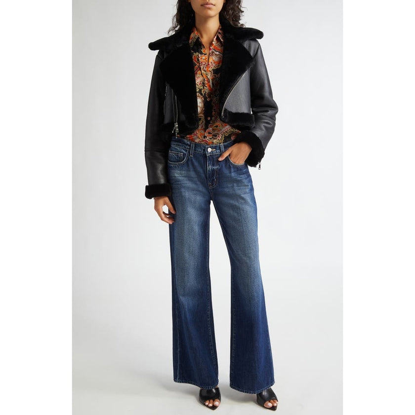 L'AGENCE Alicent High Rise Wide Leg NWT Size 34