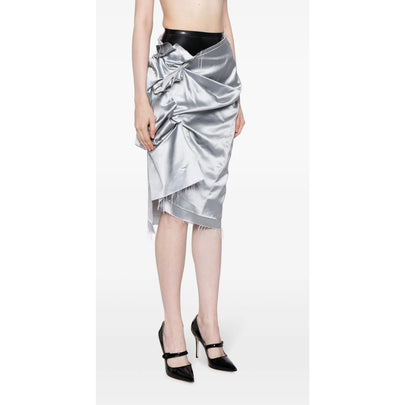 Maison Margiela Deconstructed Satin Pencil Skirt NWT Size 38