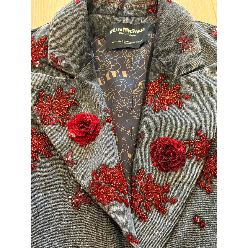 Minime Paris Sequin Embroidered Blazer, NWOT M