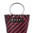 Marni Market, Taha Bag, Black and Burgundy