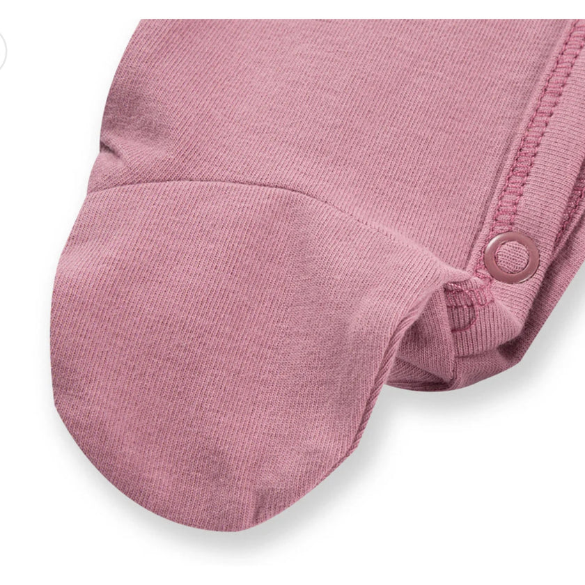 MILKBARN 6-12 months Plum Stretch Footed Romper NWT