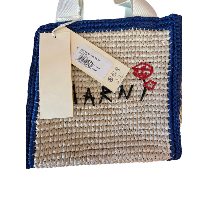 Marni, Mending Woven Faux Raffia Tote, Small