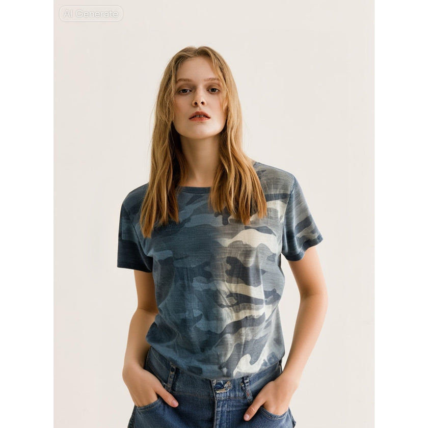 NU Vintage, Camo T-Shirt, NWOT, Size M