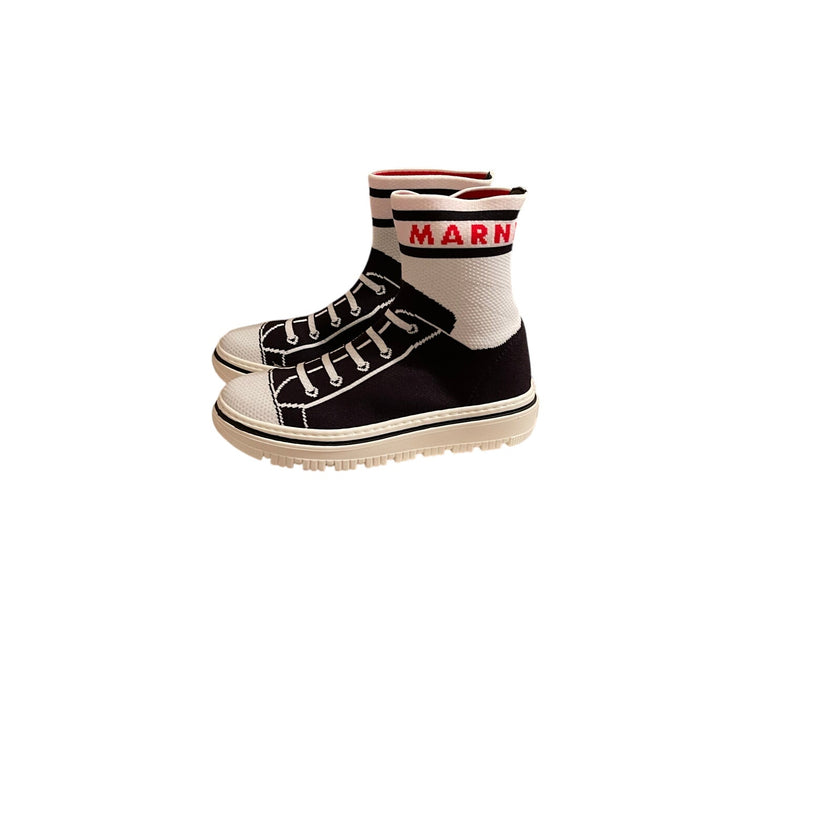 Marni Kids Teen Intarsia Knit Sock Trainers NWT size: 27 Italian kids