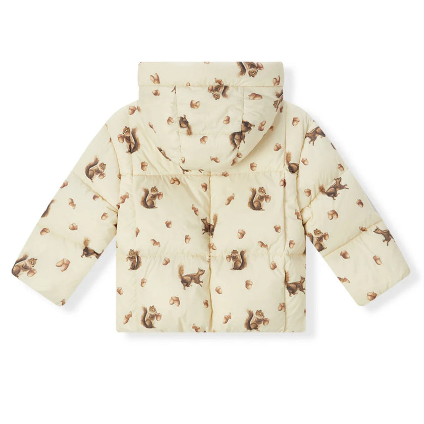 MILKBARN 2/3y Chipmunk Puffy Down Jacket NWT