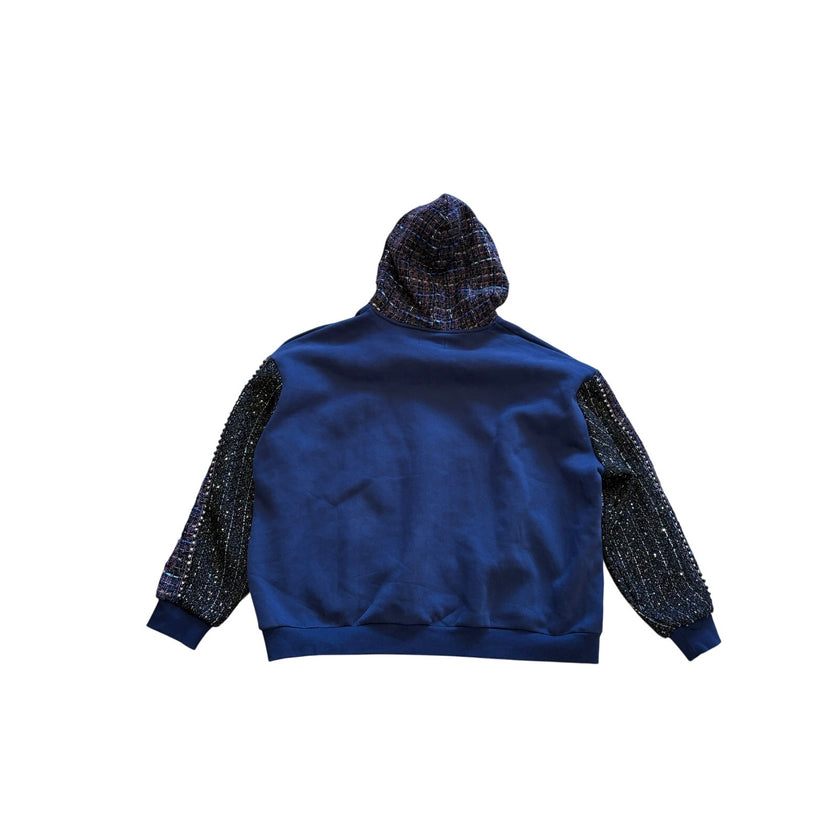 Minime Paris Tweed Hoodie Navy