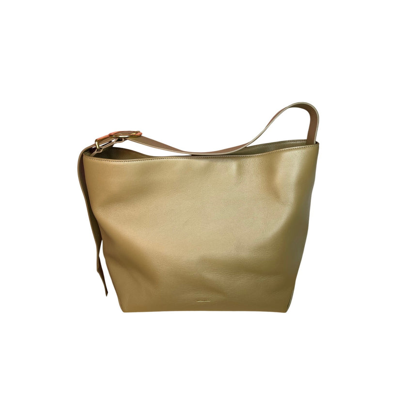 Jill Sander Khaki Folded Medium Tote, NWT