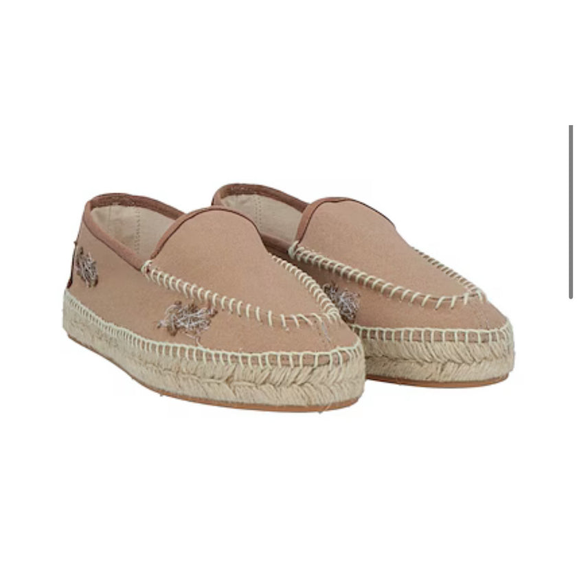 Maison Margiela Embroidered Canvas Espadrilles