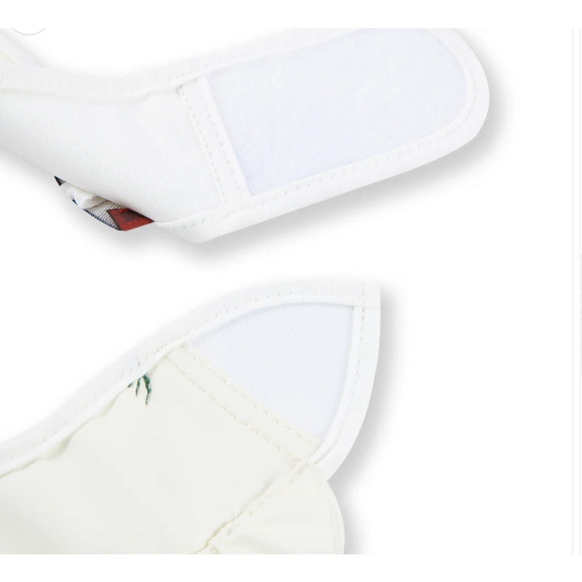 MILKBARN Coastal Crab Ruffle Pocket Bib NWT