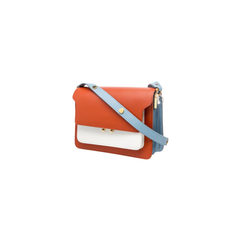 Marni Trunk Bag Orange/ Blue/ White