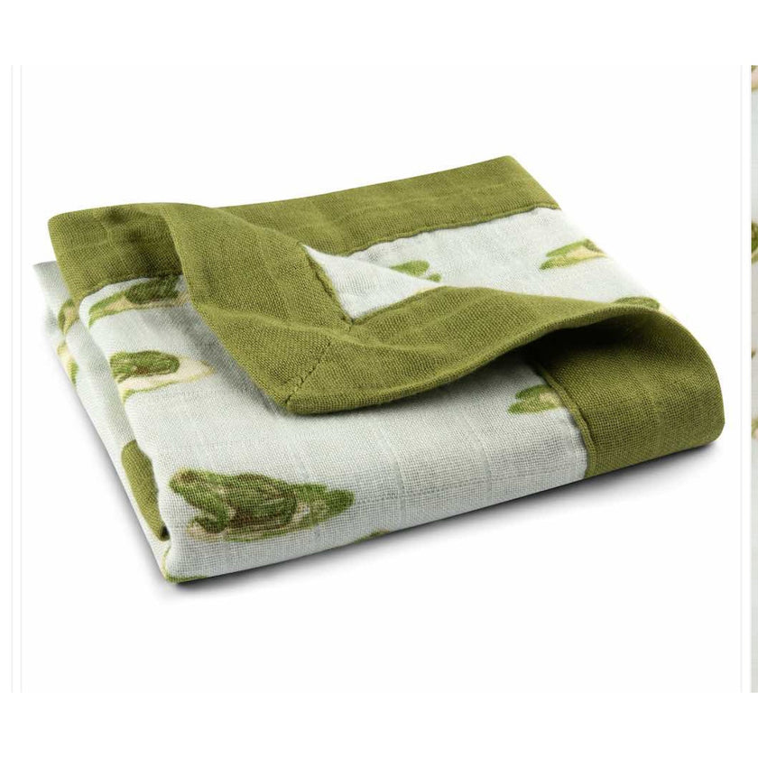 MILKBARN Leapfrog Mini Lovey Two-Layer Muslin Security Blanket, NWT
