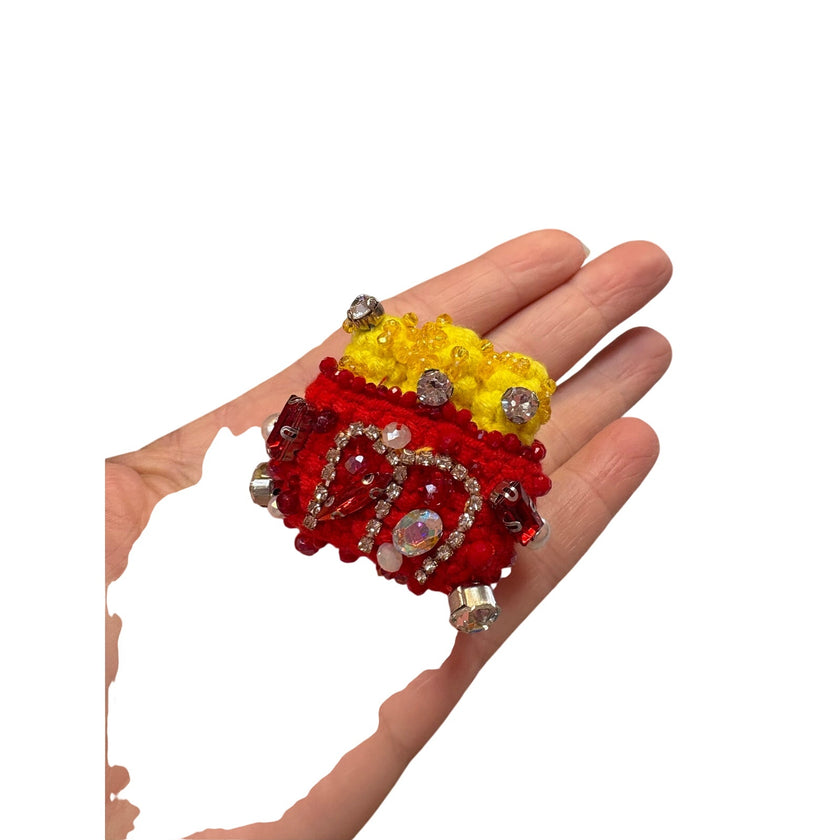 Minime Paris, Sparkling French Fries Brooch