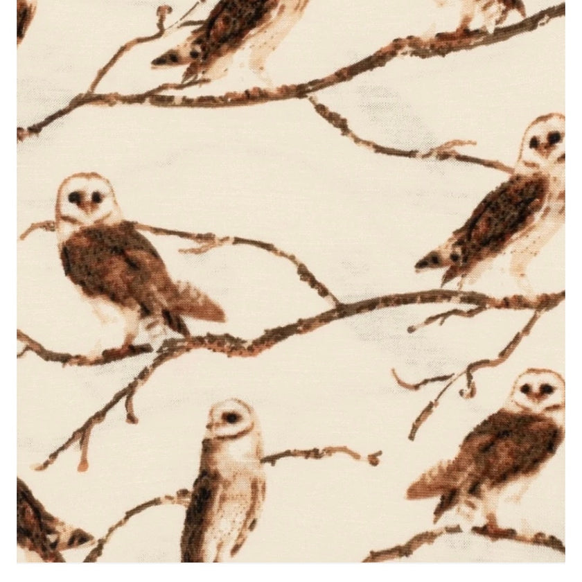 Milkbarn Bamboo Long Sleeve One Piece, Owl, NWT, Multiple Sizes Available