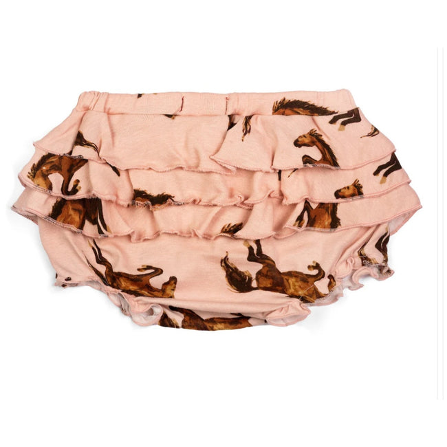 MILKBARN Horse Organic Cotton Ruffle Bloomer NWT 12-18 Months