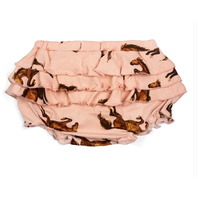 MILKBARN Horse Organic Cotton Ruffle Bloomer NWT 12-18 Months