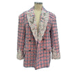Minime Pink Tweed And Lace Blazer