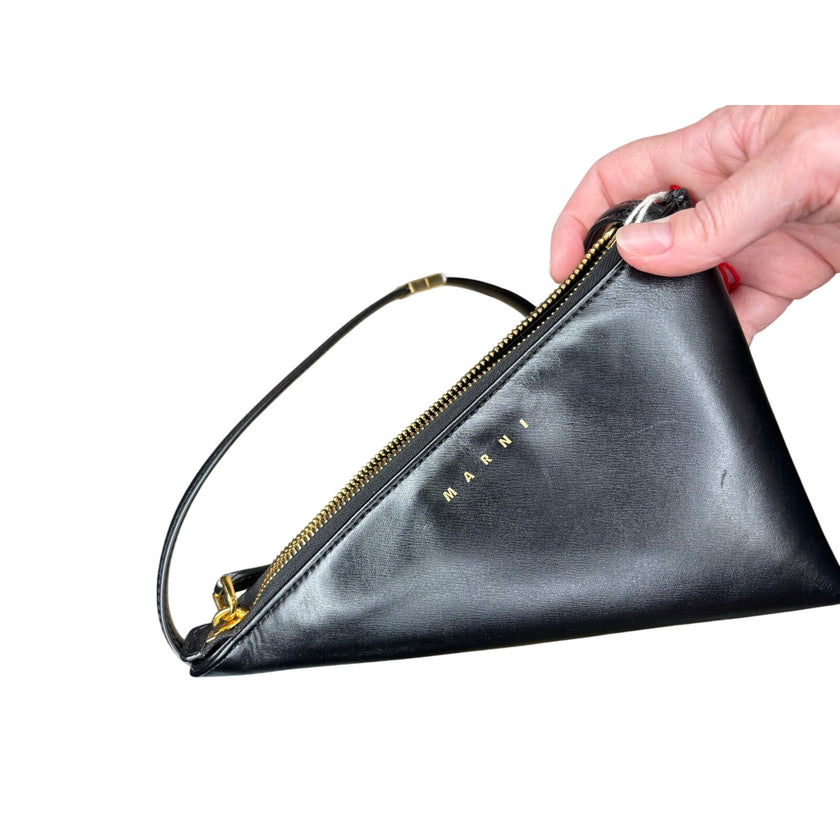 Marni Triangle Prisma Bag, Black, NWT