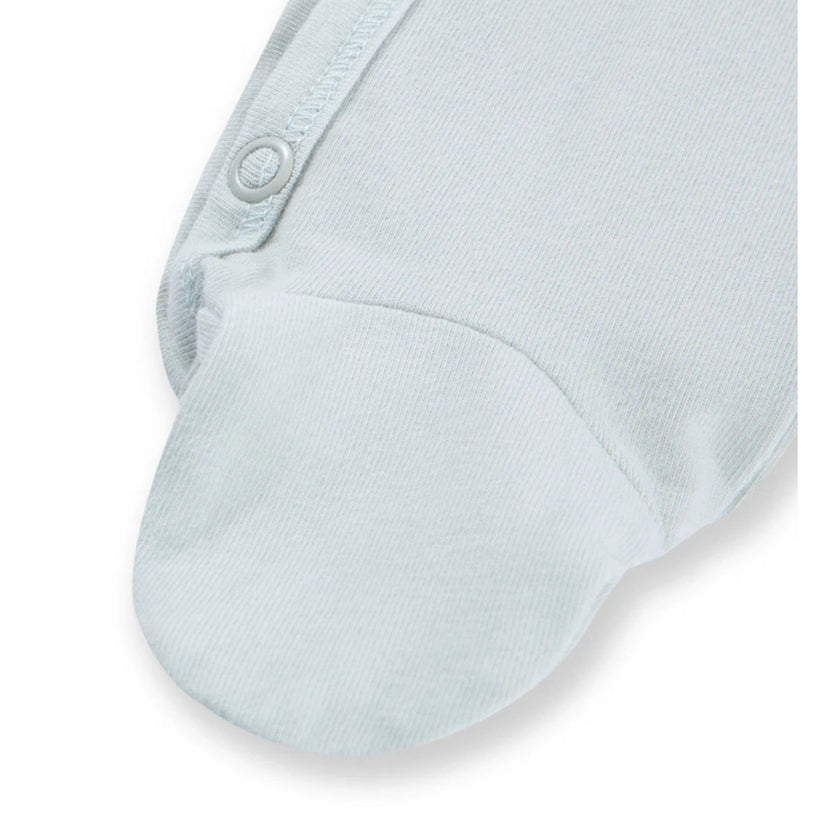 MILKBARN 6-12 Months Slate Blue Stretch Footed Romper NWT