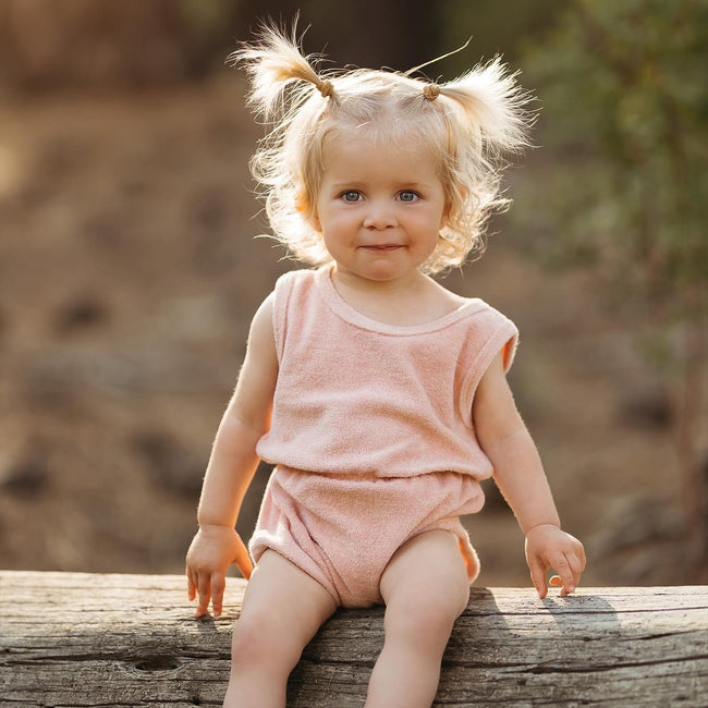 Antebies, Dusty Pink Elastic Bodysuit