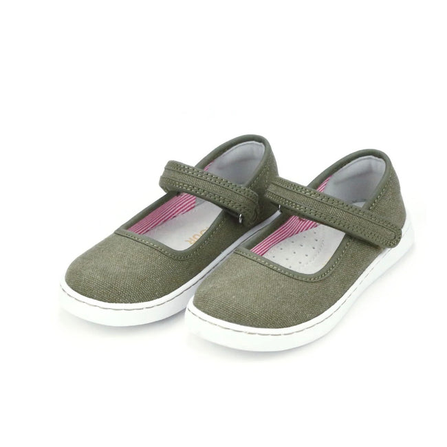 L’AMOUR Jenna Canvas Mary Jane, Moss