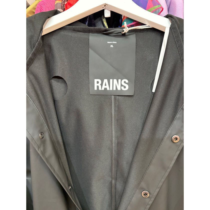 RAINS, rain Jacket W3, Black, NWT, Size XL