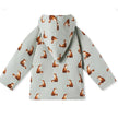 MILKBARN Fox and Dragonfly Reversible Waffle Knit Hooded Jacket NWT 18-24 Months