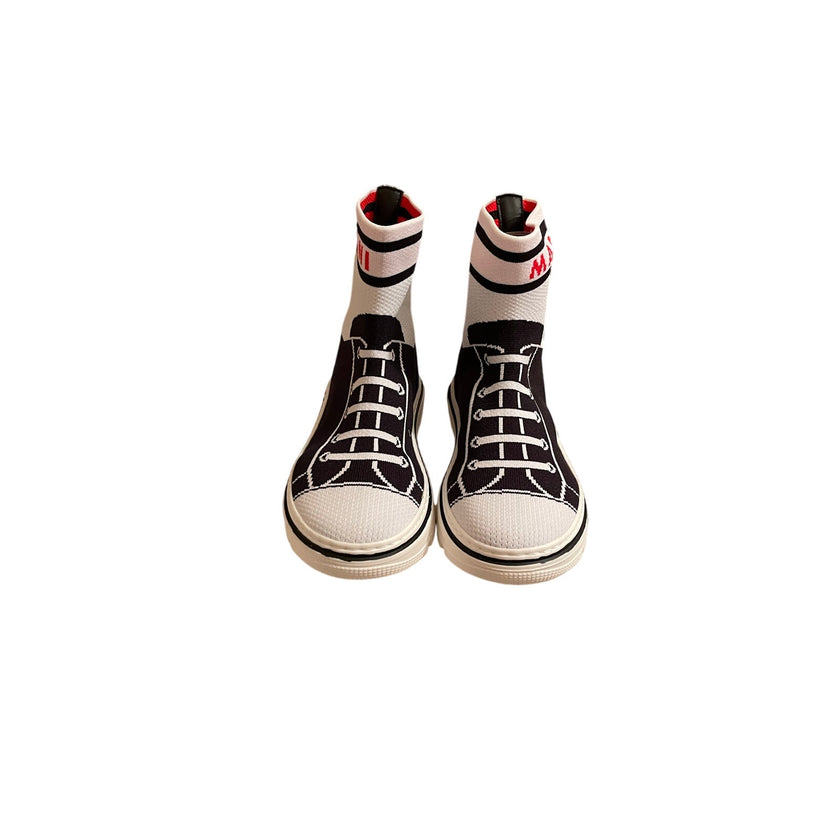 Marni Kids Teen Intarsia Knit Sock Trainers NWT size: 27 Italian kids