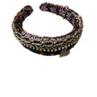 Minime Paris Handmade 3 Row Tweed Headband