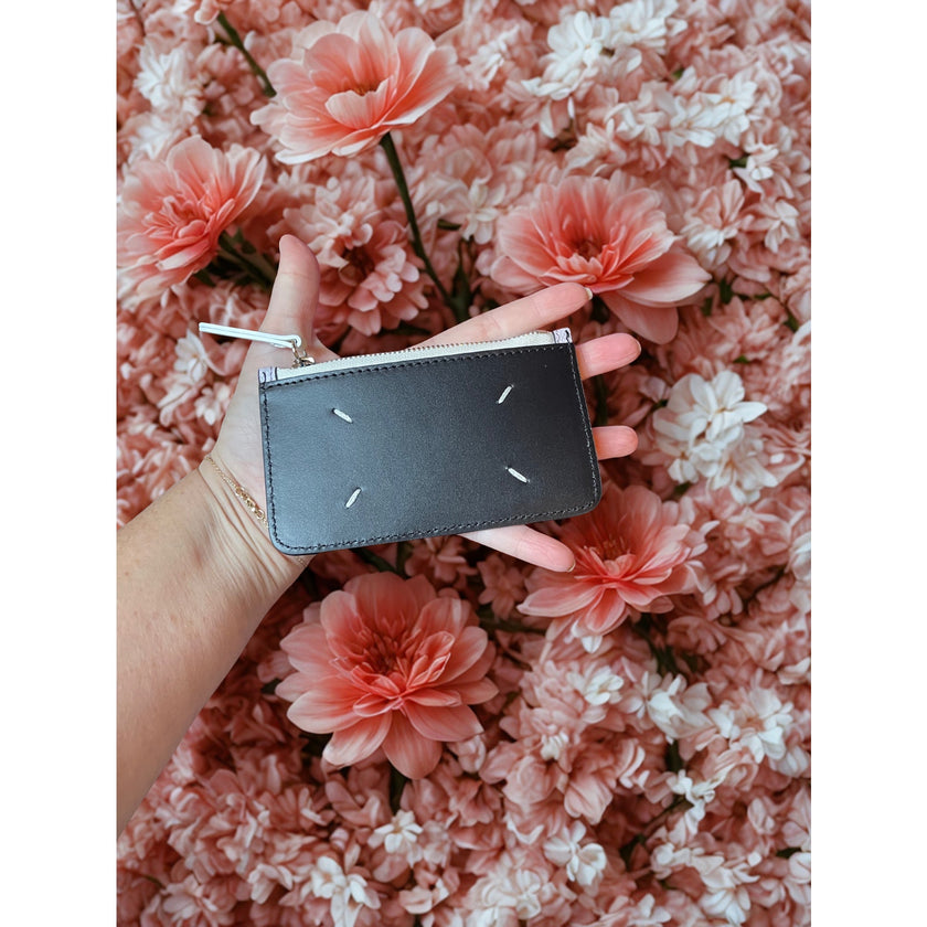 Maison Margiela Tri-Color Stitches Card Holder NWT