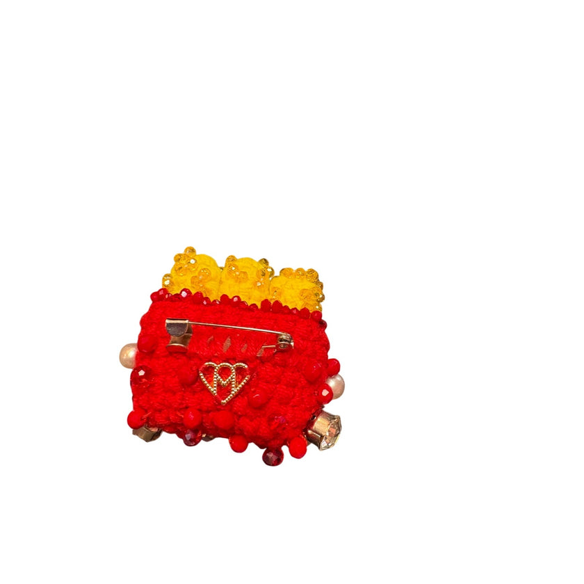 Minime Paris, Sparkling French Fries Brooch