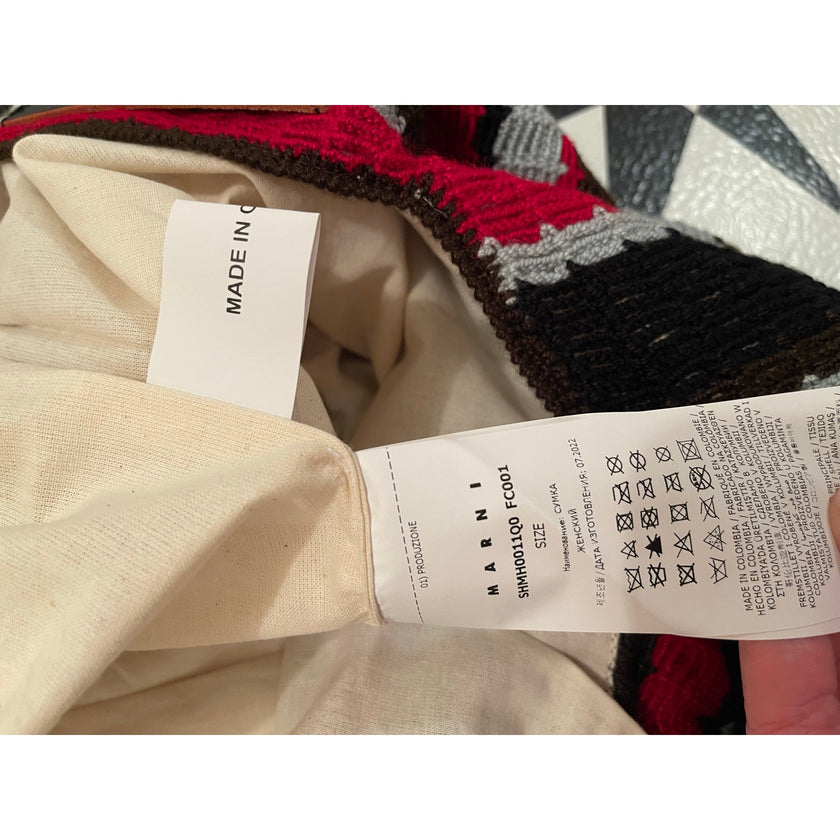 Marni Market, Striped Tote Bag w/ Lining, NWT