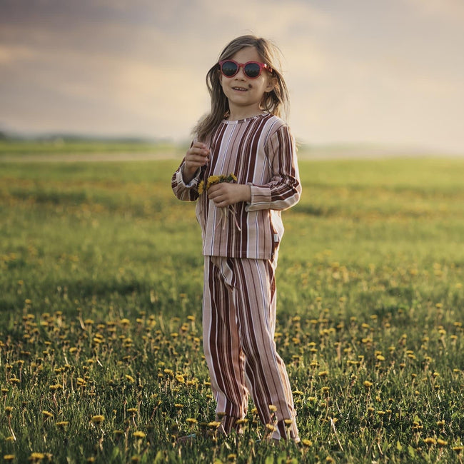 Antebies, Vertical Stripes Long-Sleeve Pajama Set