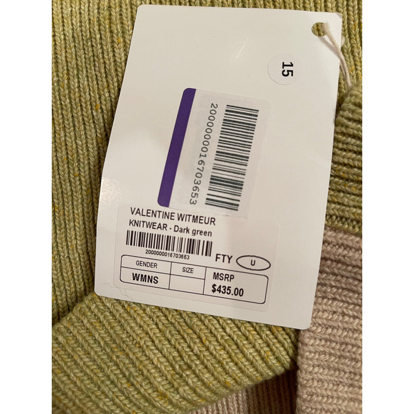 Valentine Witmeur Lab, Economist Thin Turtleneck in Khaki, NWT, OS
