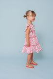 Alto Modas Hearts Print Twirl Dress - Girls' dress