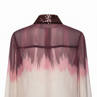 Dahlo, Ombre Sequin Collar Button Down