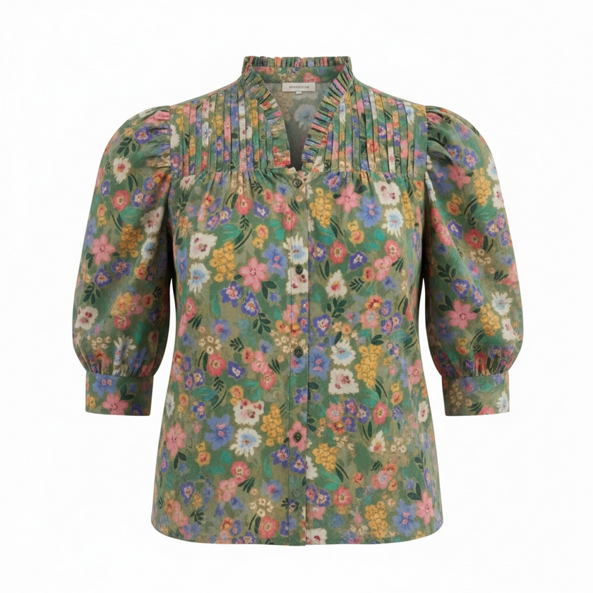 Alto Modas abstract floral Juliette blouse, photo 2 of 2