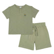 Antebies, Little Friends Embroidered Shorts and Pajama Set, NWT, 7-8 Years
