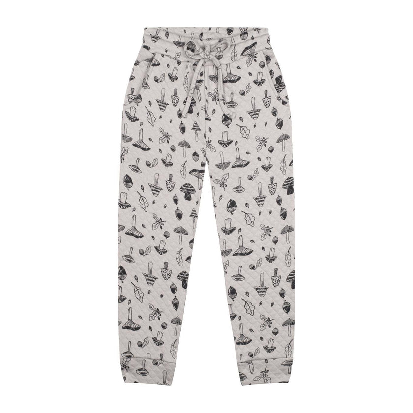 Antebies, Autumn Mushrooms Quilted Sweatpants