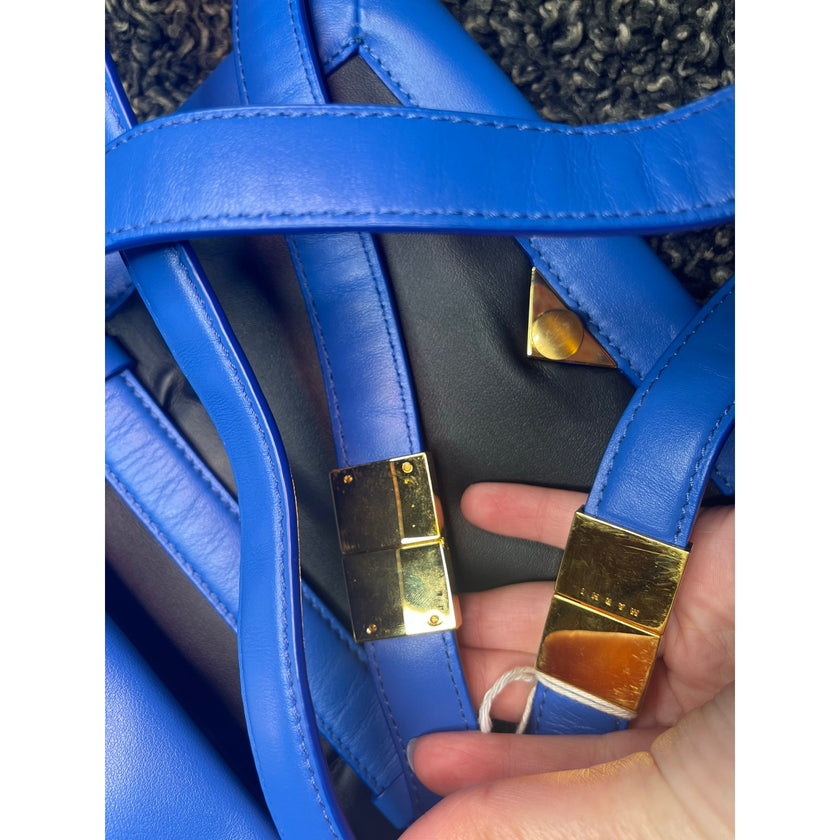 Marni Small Prisma Shoulder Bag Blue NWT