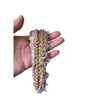 Minime Handmade Tweed Headband 3 Rows Light Purple