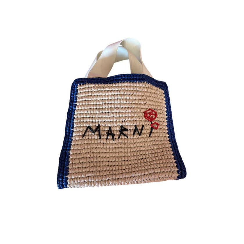 Marni, Mending Woven Faux Raffia Tote, Small