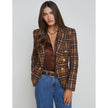 L’AGENCE Kenzie Plaid Tweed Double Breasted Blazer – Size 10– NWT