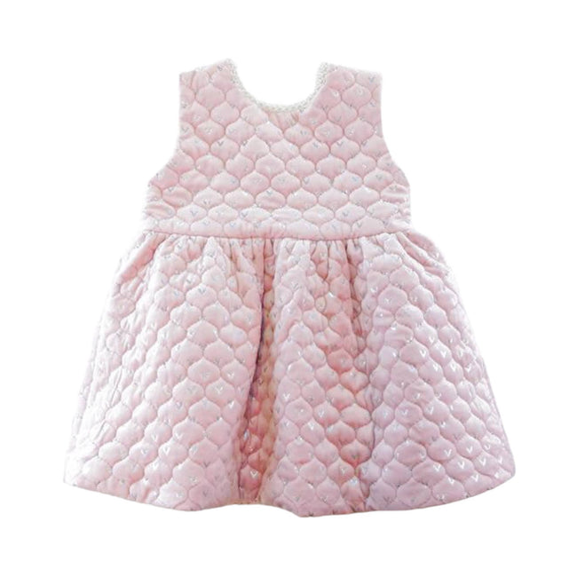 Doe A Dear, Pearl Trim Dress: PINK