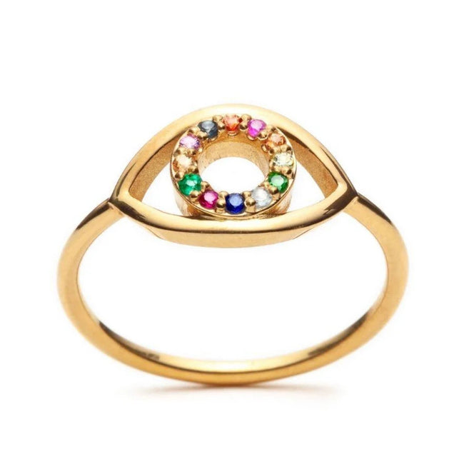 With Love Darling, Rainbow Eye Ring, NWT, Multiple Sizes